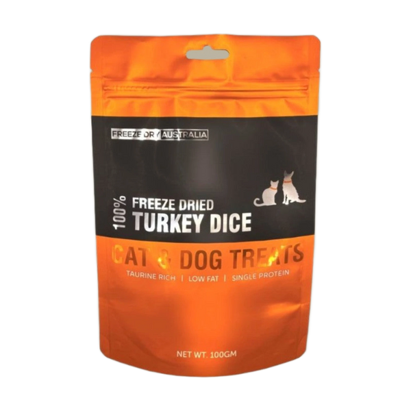 Freeze Dried Turkey Dice – Pure Protein Rewards Treat