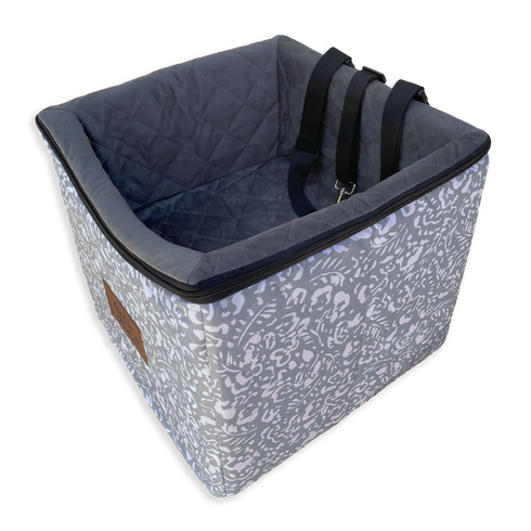 Top view of the Indie Boho Neutral Brushstrokes single booster seat