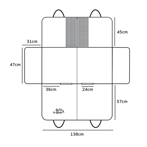 Indie Boho hammock back seat cover measurements